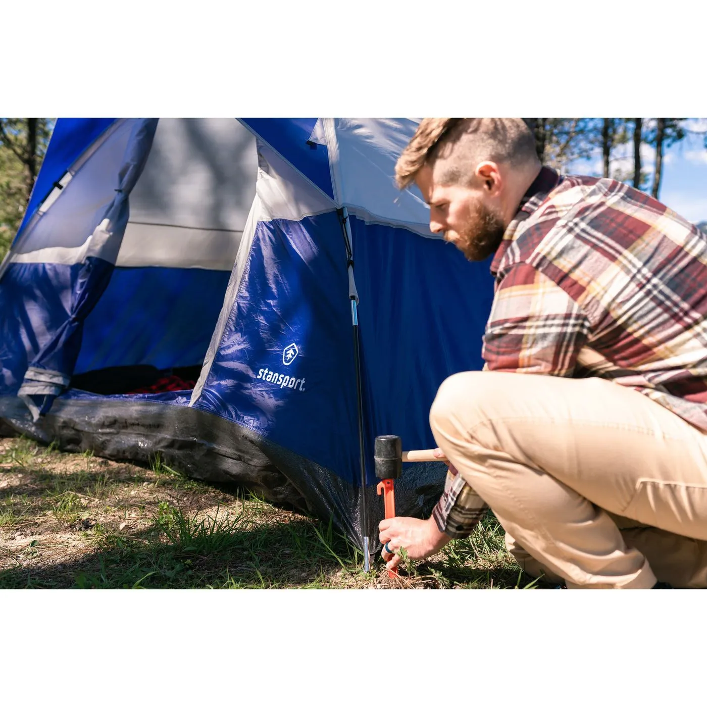PLASTIC TENT STAKES - 9 IN - 1